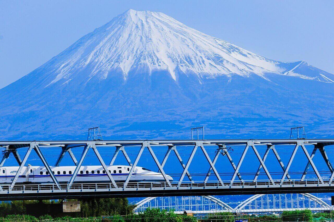 新幹線と富士山