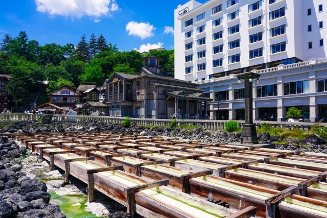 草津温泉の湯畑