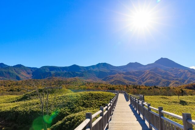 知床連山の風景